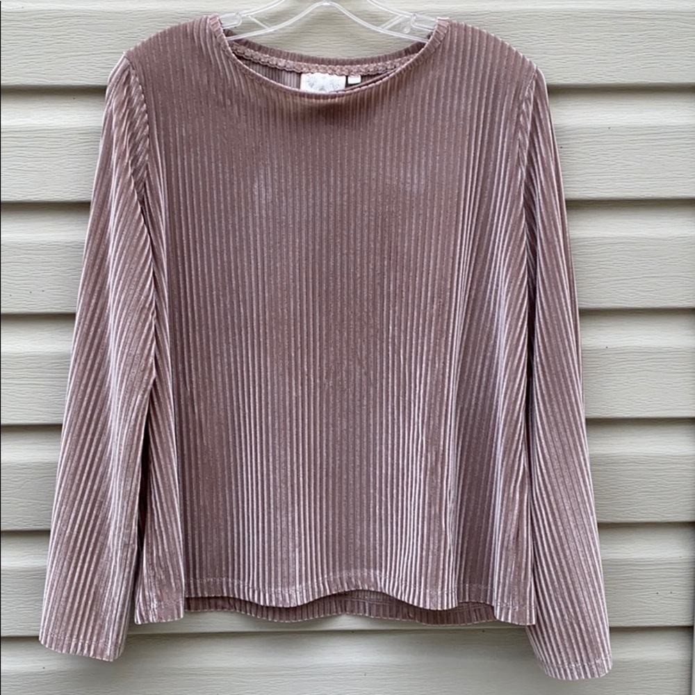 Rose Gold Velvet Top💫